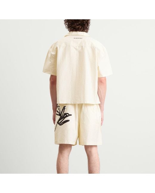 MKI Miyuki-Zoku Natural Washed Ink Flower Vacation Shirt for men