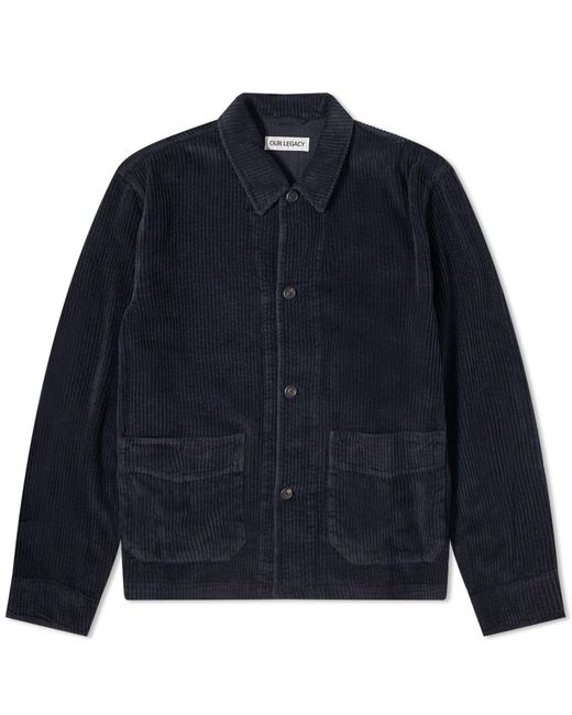 Our Legacy Blue Cord Archive Box Jacket for men