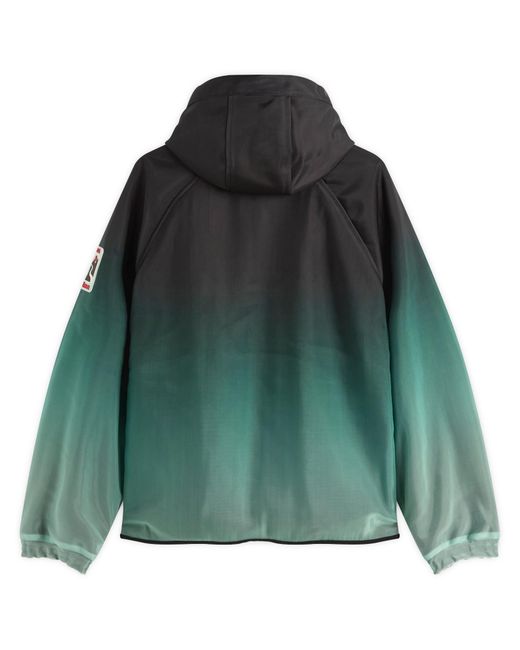 Casablanca Green Windbreaker Nylon Gradient Technical Jacket for men