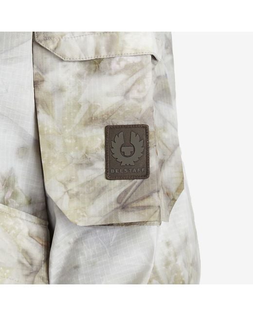 Belstaff Gray Riverbed Camo Ripstop Lough Jacket for men
