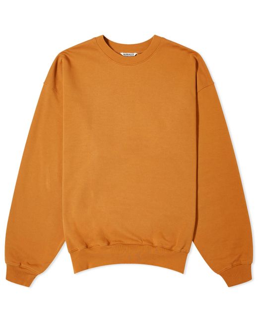 Auralee Orange Super High Gauze Sweatshirt for men