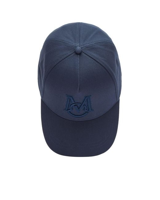 Moncler Blue Tonal Logo Cap for men