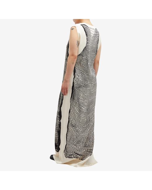 Sportmax Gray Egeria Printed Maxi Dress