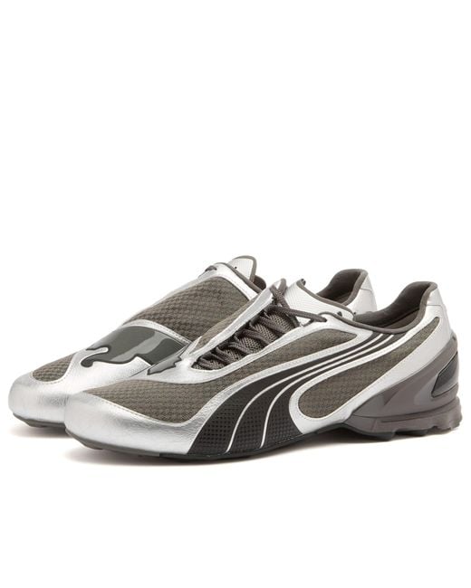 PUMA White V1.25 Metallic Sneaker