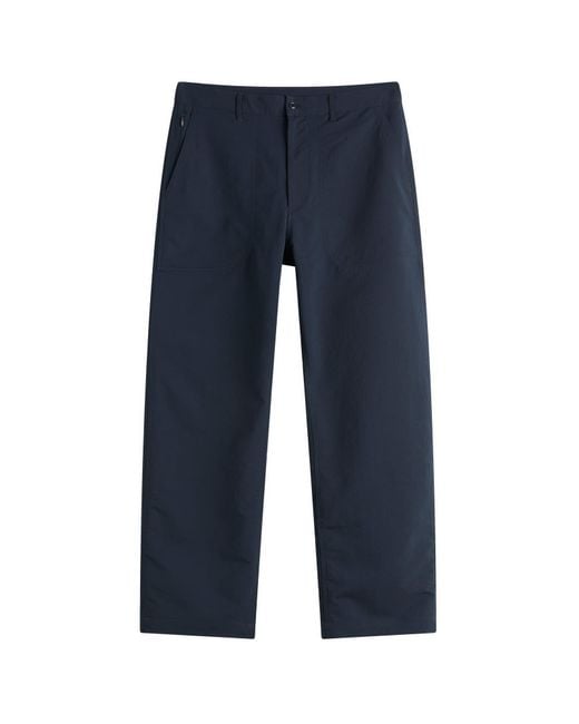 Nanamica Blue Alphadry Utility Trousers for men