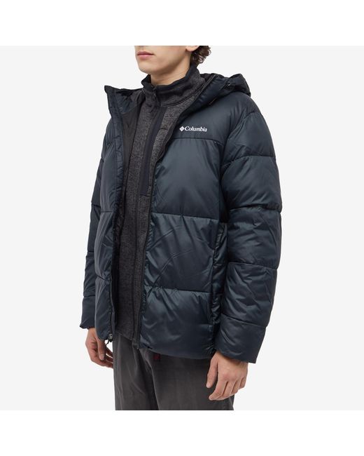 Puffect Hooded Columbia Winter Jackets in black for Men – TITUS