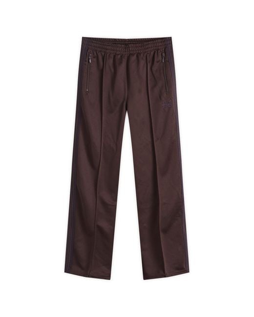 Needles Brown Poly Smooth Track Pant