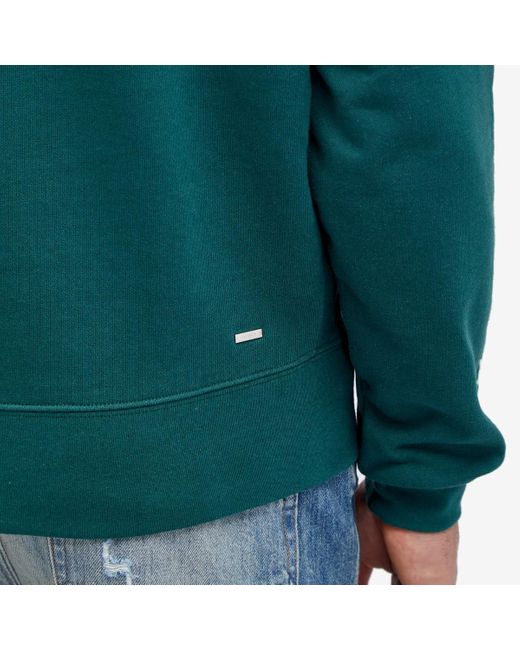 Amiri Green Staggered Logo Hoodie for men