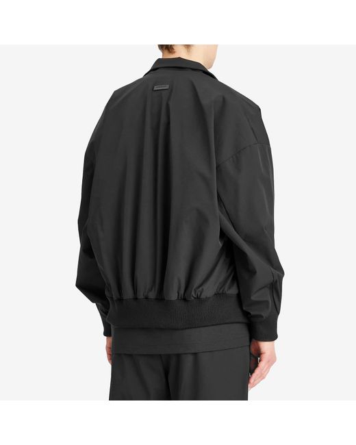 Fear Of God Black High Neck Technical Track Jacket for men