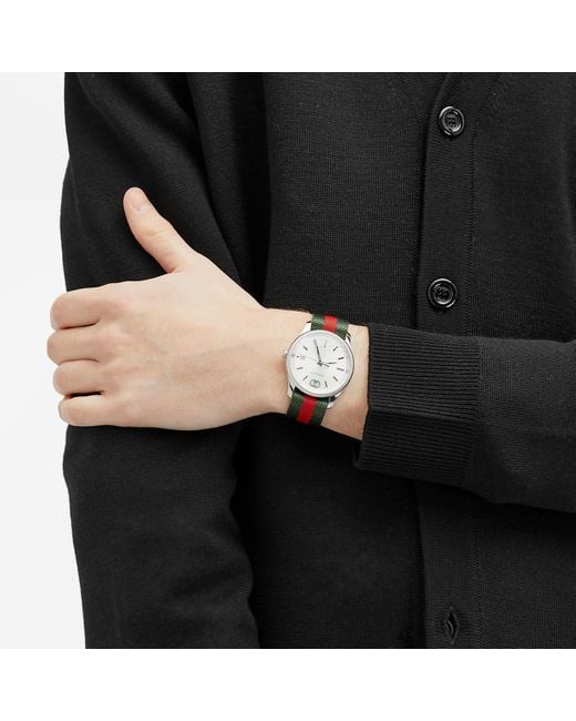 Gucci Metallic G-Timeless 38Mm Web Watch for men