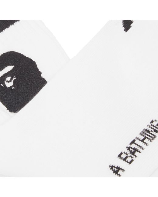 Adidas White X Bape Socks
