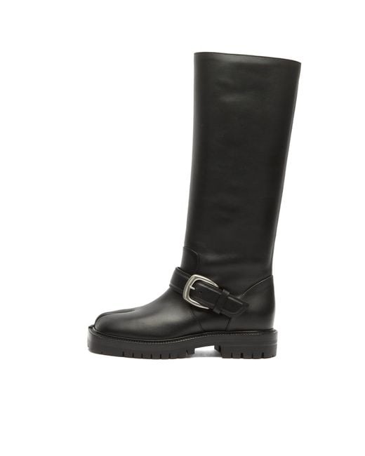 Maison Margiela Black Tabi County Knee High Boots
