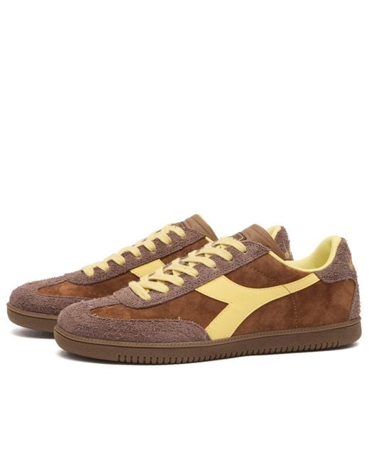 Diadora Brown Trainer Hairy Sneaker for men