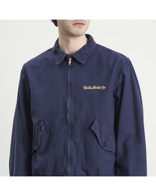 Nudie Jeans Blue Blake Zip Jacket for men