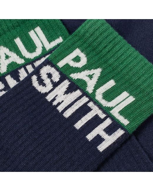 Paul Smith Ps Chidi Logo Socks in Blue for Men | Lyst