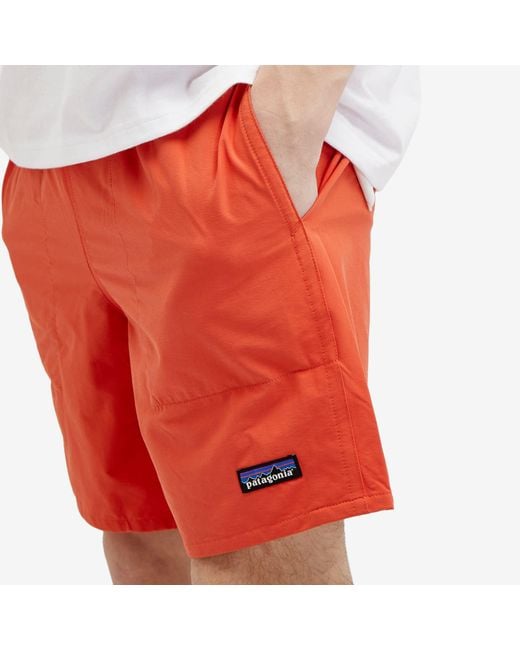 Patagonia Orange Baggies Lights 6.5" Shorts Pimento for men