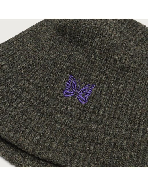 Needles Green Shetland Wool Bucket Hat