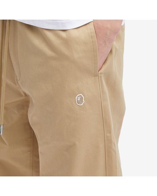 A Bathing Ape Natural One Point Easy Chino Pants for men