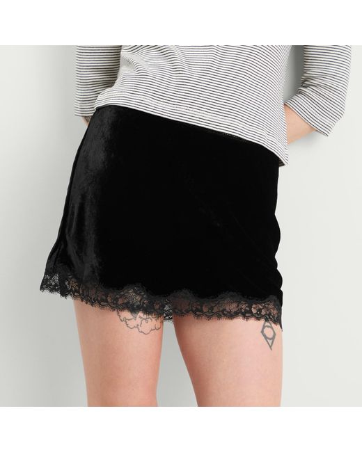 Rixo Black Kornelia Mini Skirt
