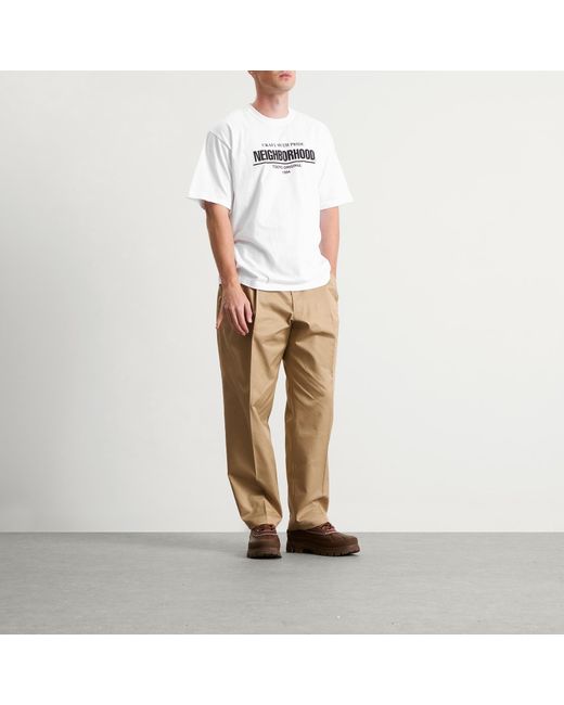 Neighborhood White Ss-1 Classic Logo T-Shirt for men