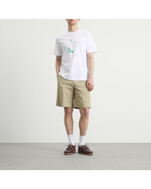 A.P.C. White Oil T-Shirt for men