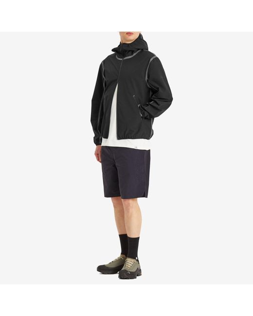 Purple Mountain Observatory Black Softshell Balaclava Jacket for men
