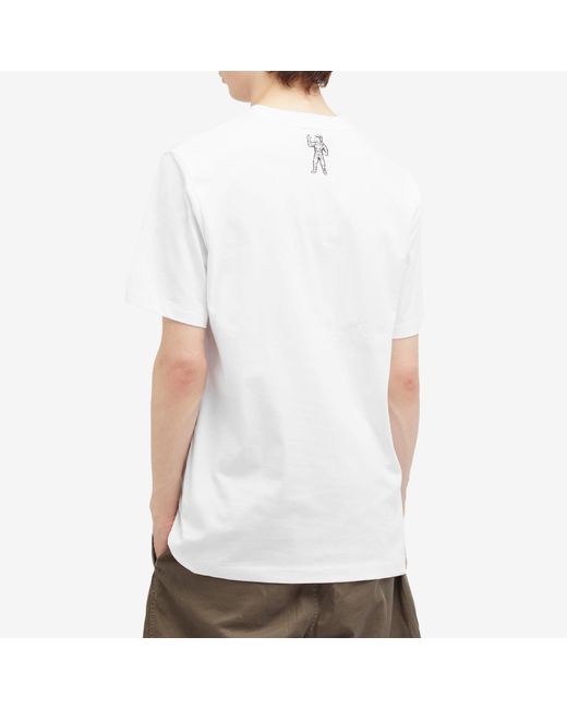 BBCICECREAM White Arch Logo T-Shirt for men