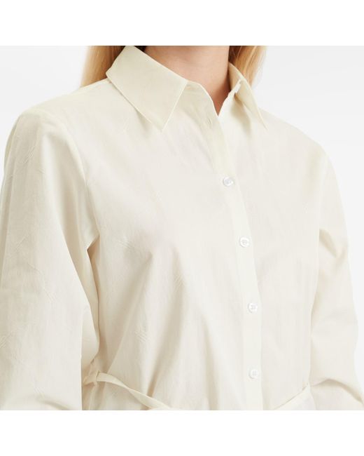 Daily Paper White Monogram Button Up Shirt