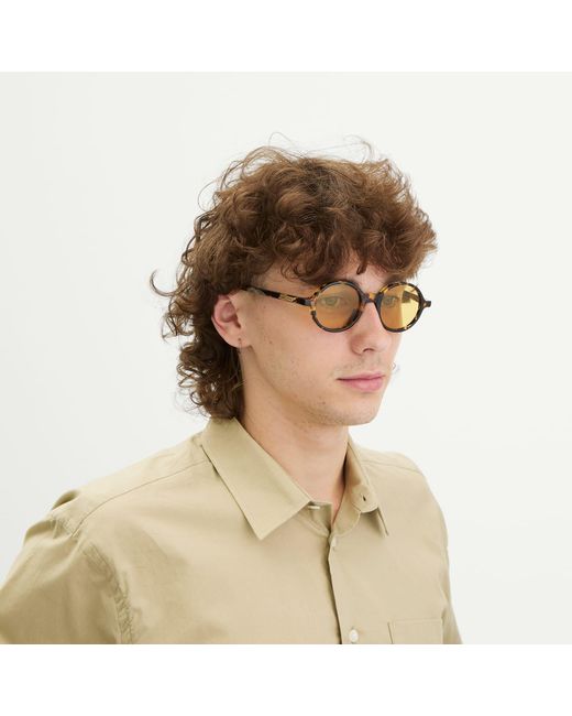 Bottega Veneta Metallic Bottega Veneta Bv1430S Slim Ribbon Sunglasses