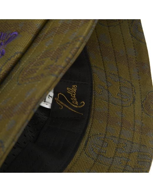 Needles Green Jacquard Bermuda Hat for men