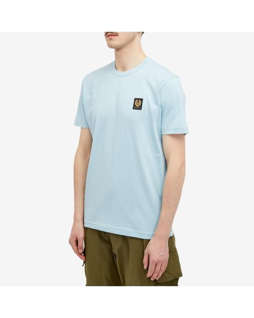 Belstaff Blue Patch Logo T-Shirt for men