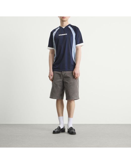 Umbro Blue Panelled Raglan Shirt for men