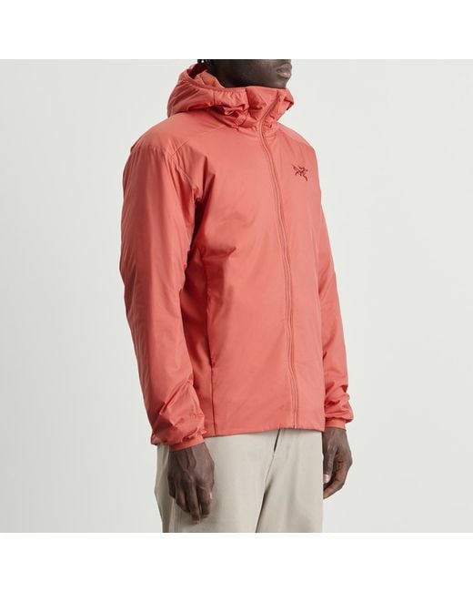 Arc'teryx Pink Atom Hooded Jacket for men