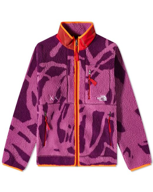 The North Face Purple Xx Kaws Freeride Fleece Jacket for men
