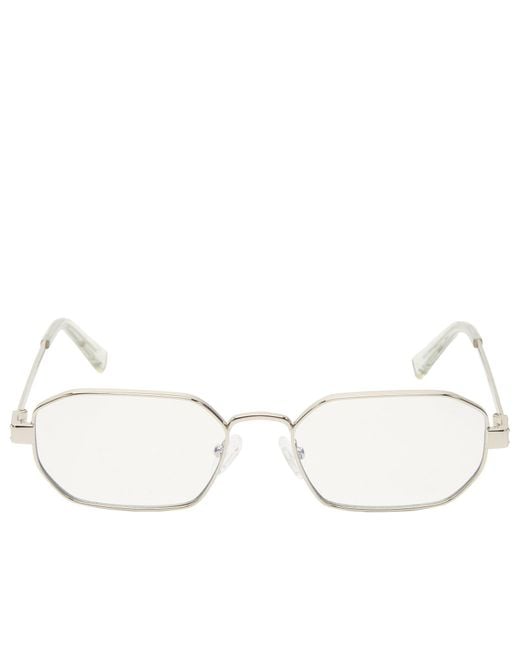 Le Specs White Mythic Light Optical Glasses