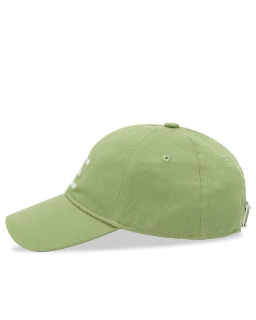 Drole de Monsieur Green Calligraphy Slogan Cap for men