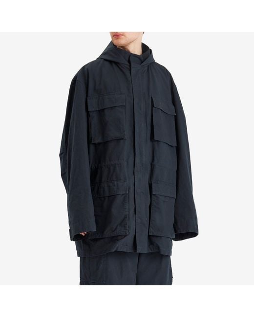 澪*様 balenciaga military parka XL Balenciaga Oversized Military Parka in Olive Cotton Green ref