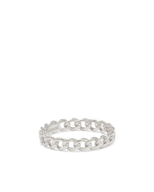 Miansai Metallic Cuban Link Ring for men