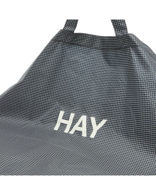 Hay Black Grid Crossover Bag