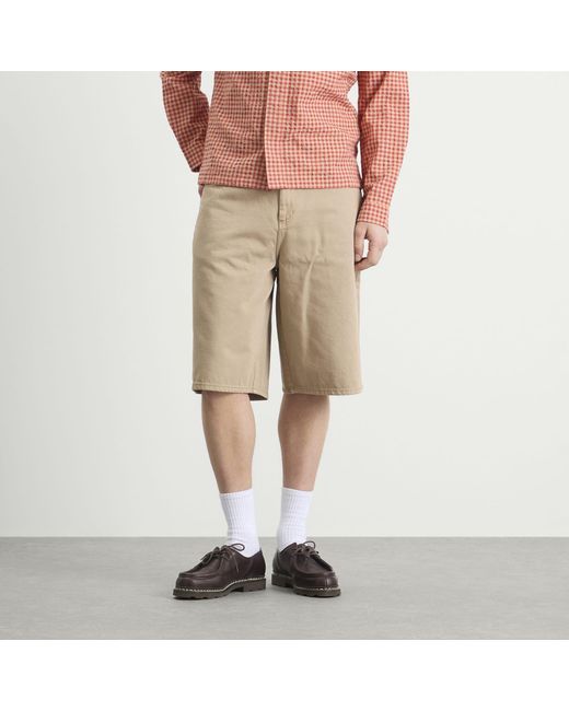 Wax London Natural Luca Twill Shorts for men
