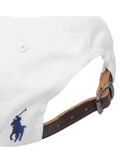 Polo Ralph Lauren White Chain Stitch Logo Cap for men
