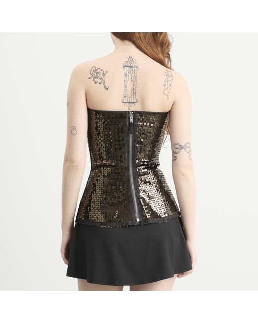 Rick Owens Black Bustier Top