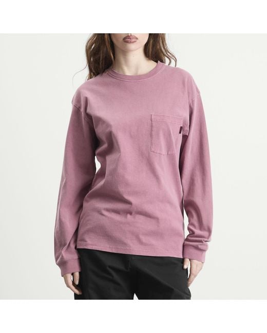 Gramicci Pink Long Sleeve Pigment Dyed T-Shirt