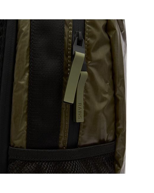 Rains Green Sibu Clip Front Backpack