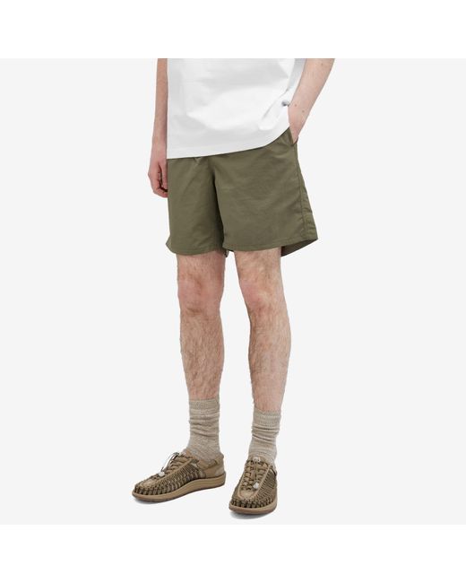 Goldwin Green 7" Nylon Shorts for men