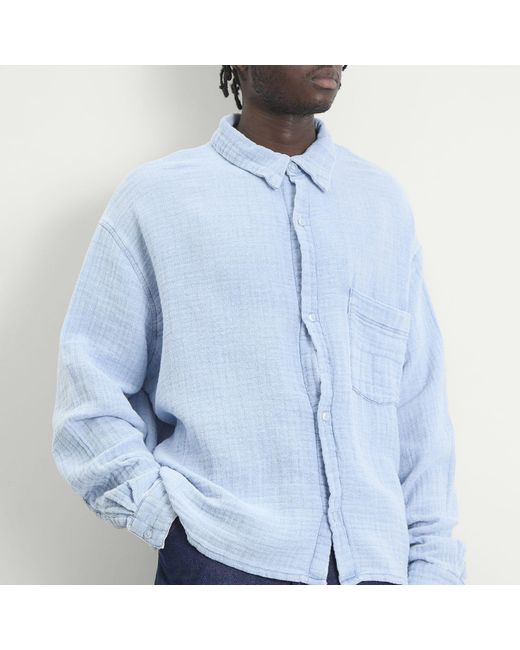 Won Hundred Blue Maza Shirt for men