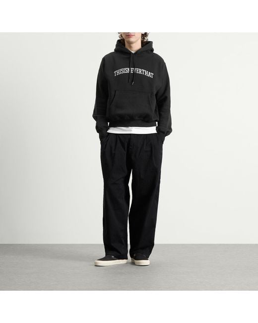 Thisisneverthat Black Arch Logo Hoodie for men