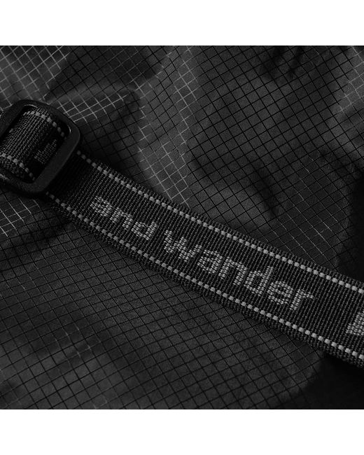 And Wander Black Sil Tote Bag for men