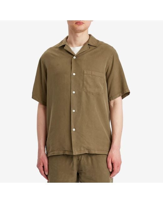 Portuguese Flannel Green Dogtown Vacation Shirt for men