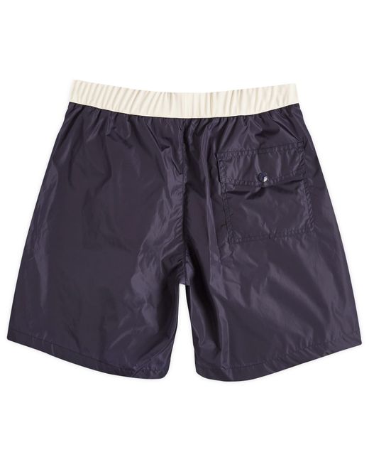 Moncler Blue Nylon Bi-Colour Swimshorts for men